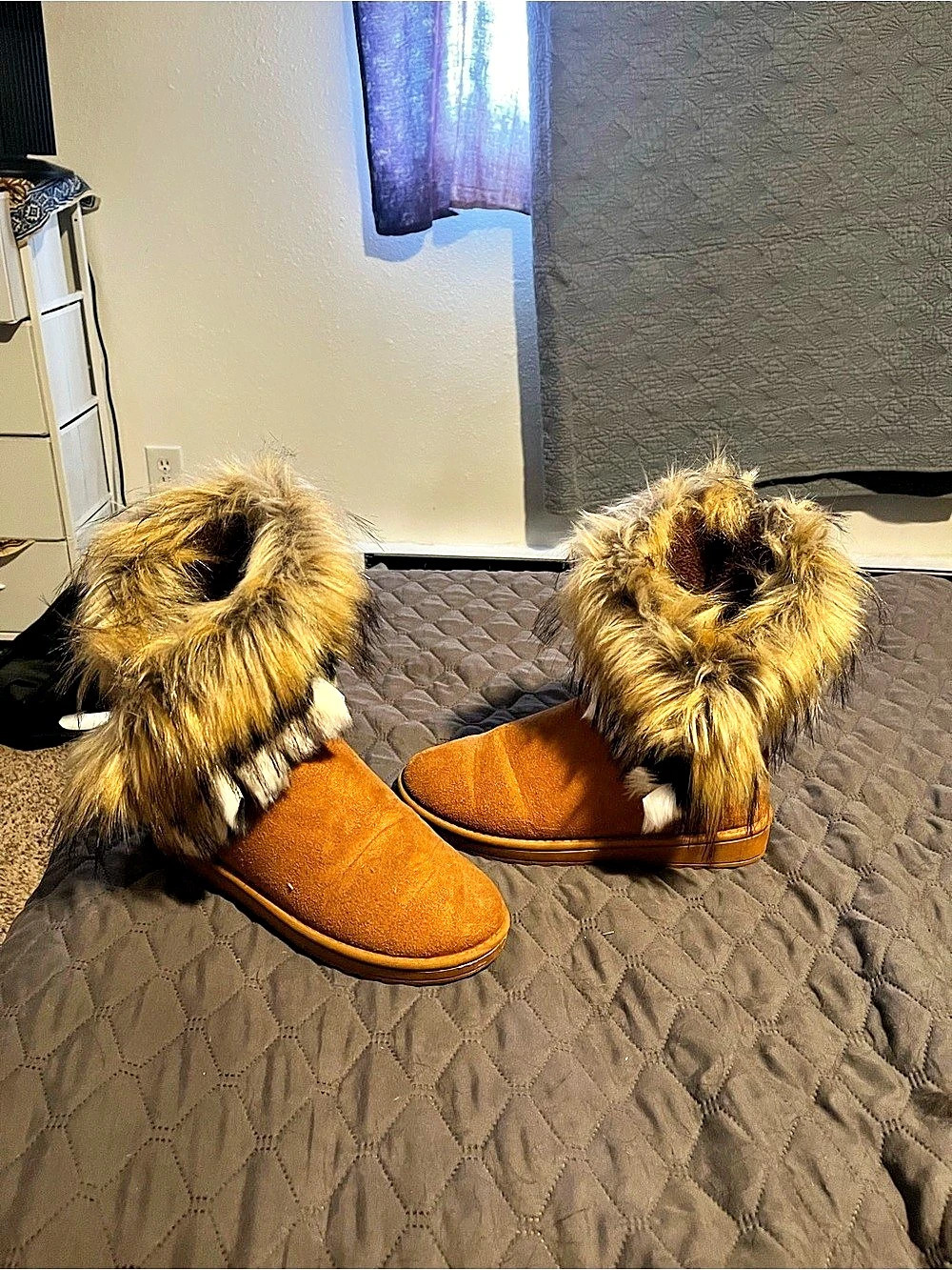 Brown Fur-Lined Boots